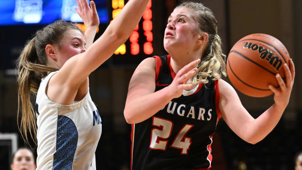 a Springfield Mountain View 5A Oregon girls basketball quarterfinal Leon Neuschwander 58
